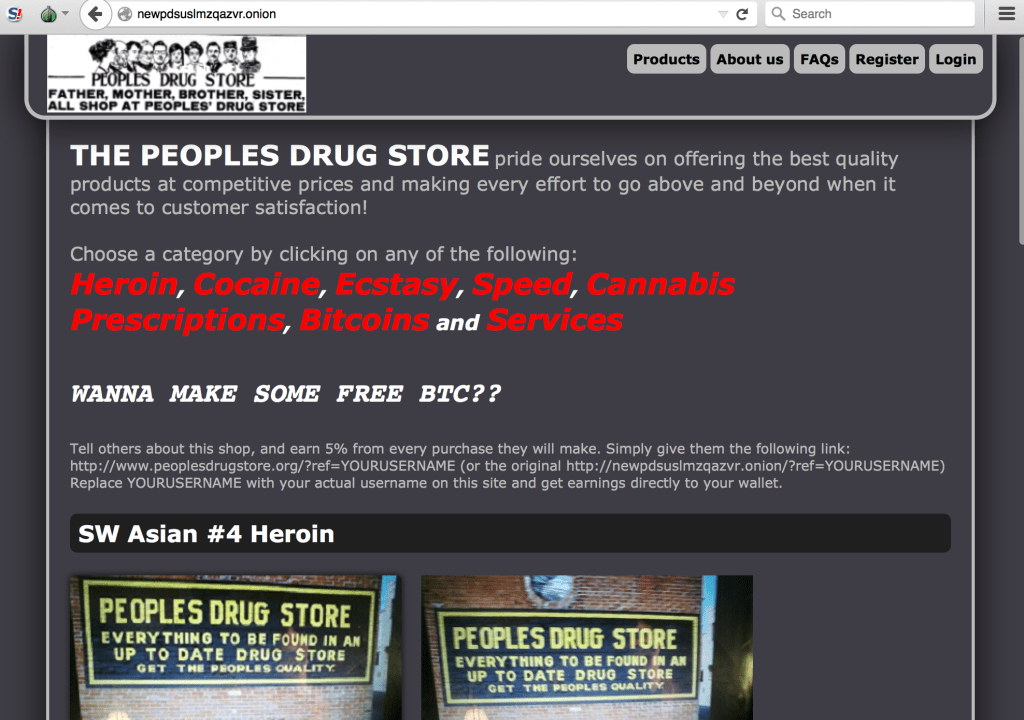 IntelliAgg Dark Web people's drug store